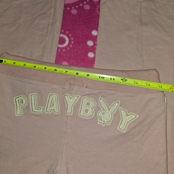 Rare Playboy Bunny Playmate 53 Embroidered Low Rise Track Pants - Picture 4 of 7